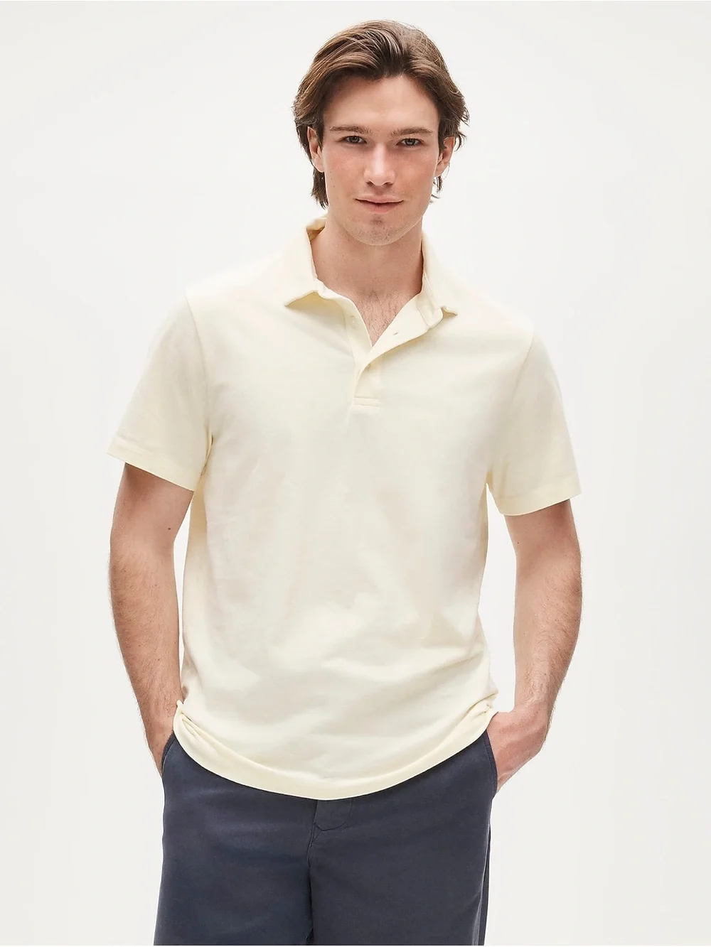 J.Crew Slim sueded cotton polo shirt size M NWT